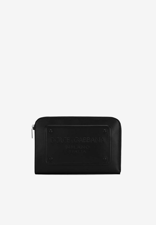 Small DG Milano Calf Leather Pouch