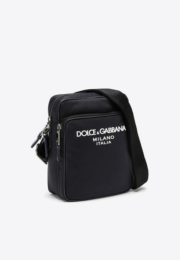 Logo-Printed Messenger Bag