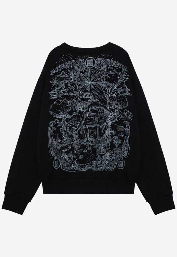 Graphic Print Crewneck Sweatshirt