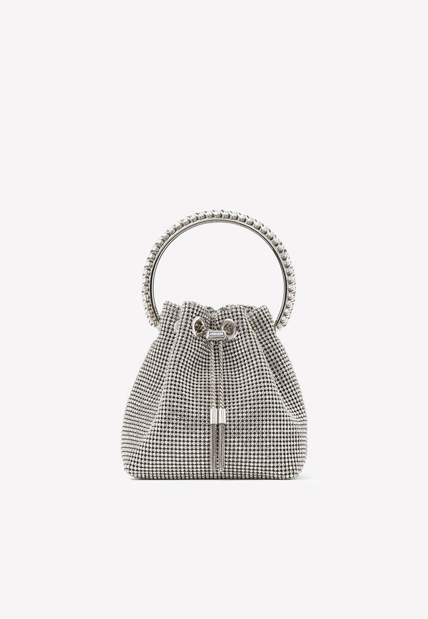 Bon Bon Crystal Mesh Bucket Bag