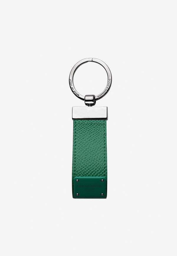 Logo Leather Key Ring