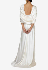 Oriana Draped Silk Gown