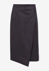 Hedi Leather Midi Skirt