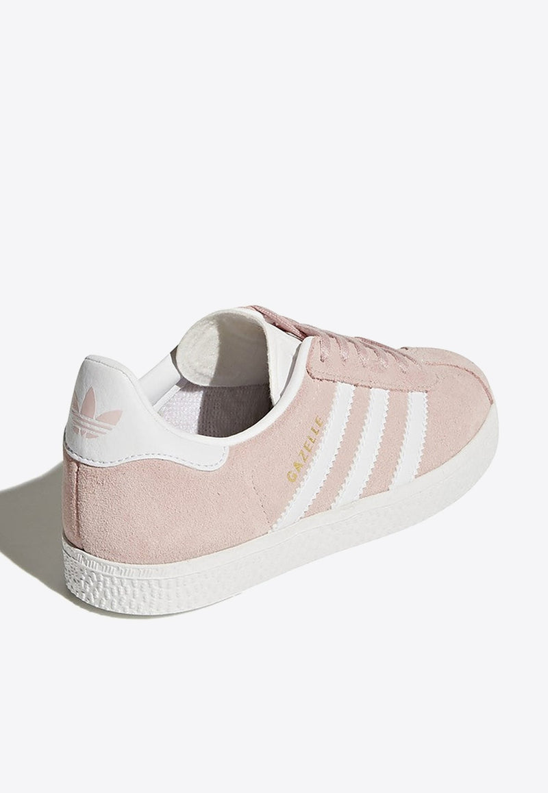 Girls Gazelle Low-Top Suede Sneakers