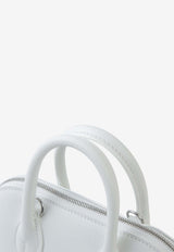 Mini Bolide 1923 in White Evercolor Leather with Palladium Hardware