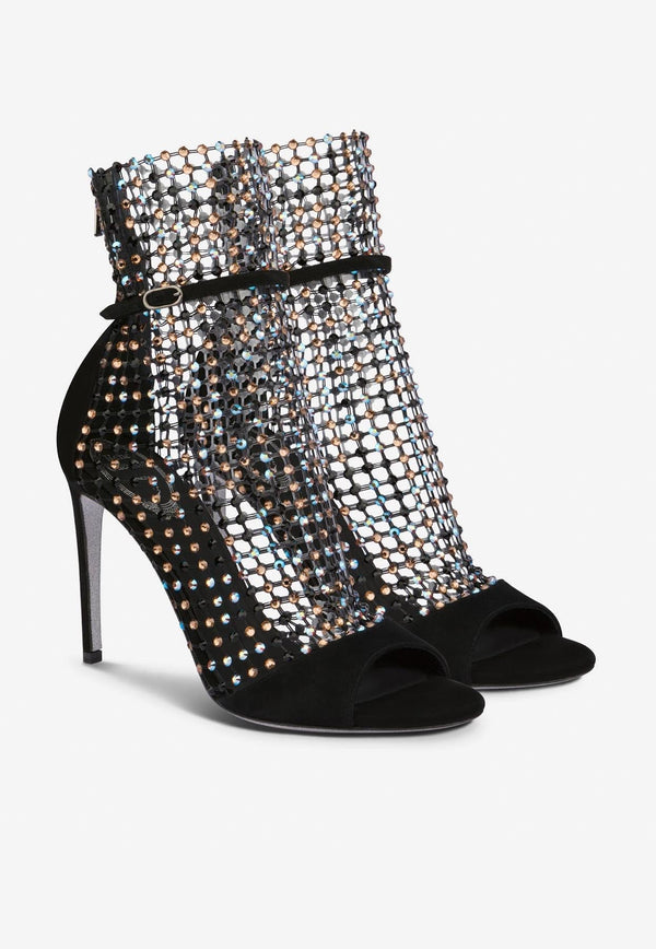 Galaxia 105 Crystal Mesh Ankle Sandals