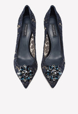 Bellucci 60 Lace Pumps with Brooch Detail