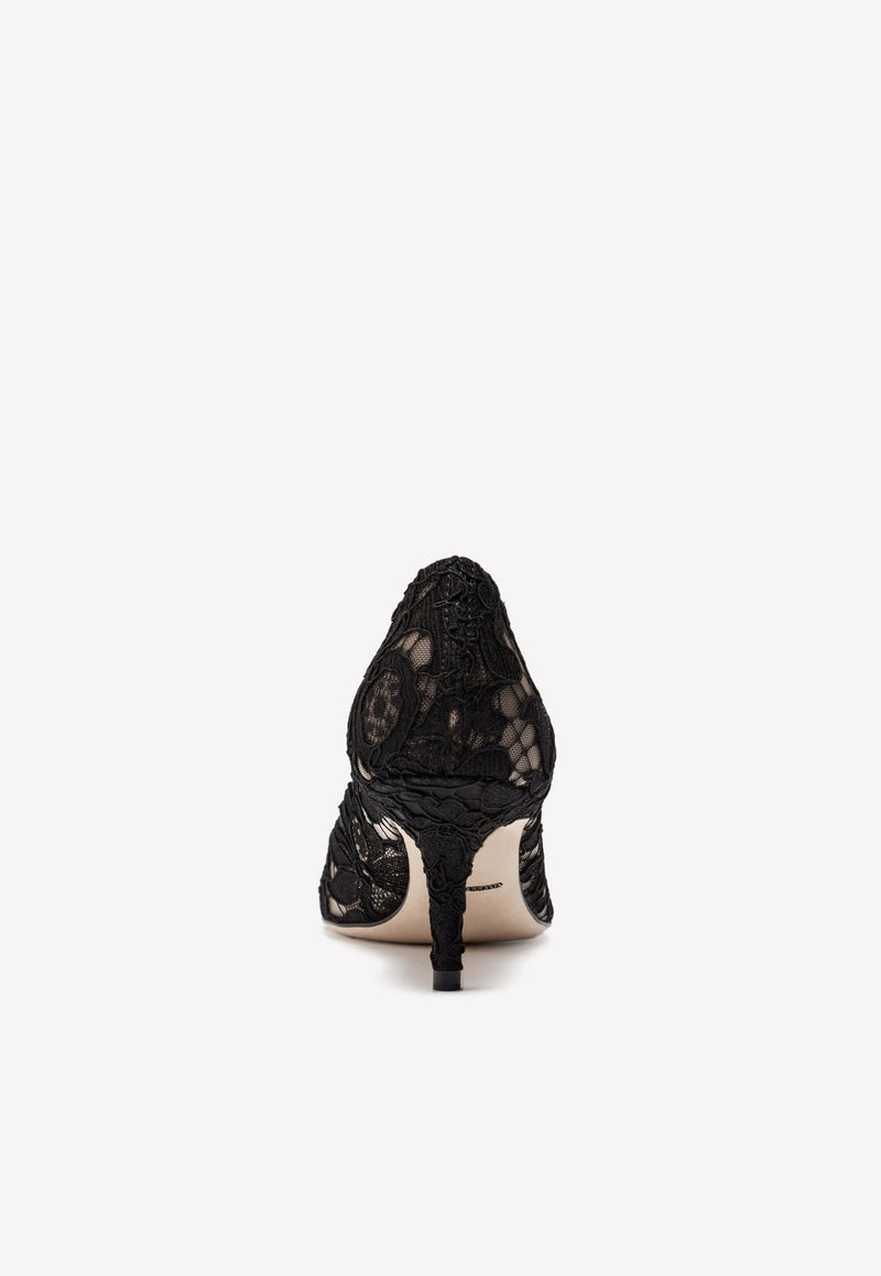 Bellucci 60 Crystal-Embellished Pumps in Taormina Lace