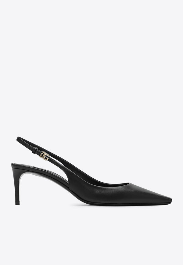 Mun 60 Nappa Leather Slingback Pumps