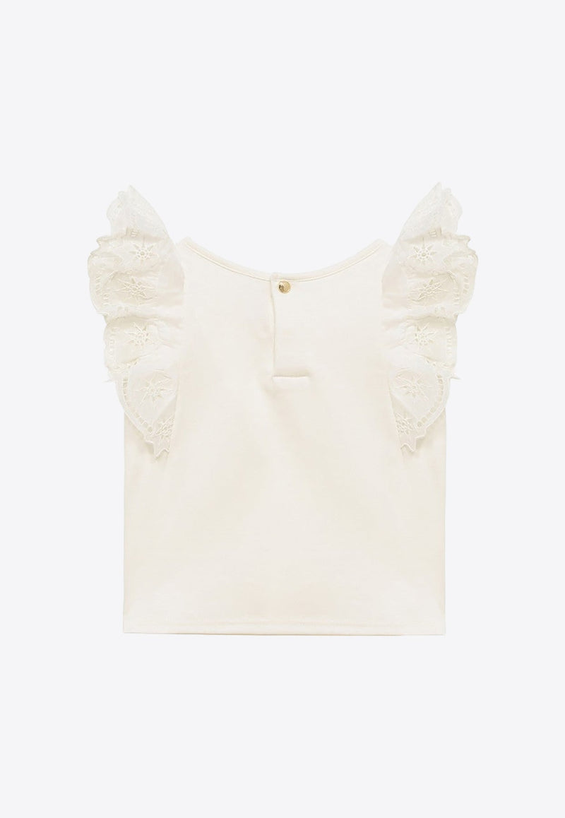 Baby Girls Broderie Anglaise Top