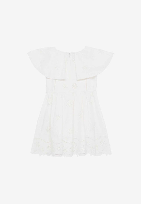 Girls Embroidered Mini Dress