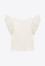 Girls Ruffled-Sleeves Top