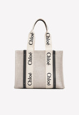 Medium Woody Logo Tote Bag