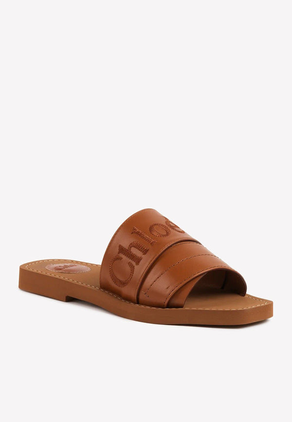 Logo Woody Flat Mules