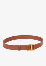 Marcie Buckle Leather Belt