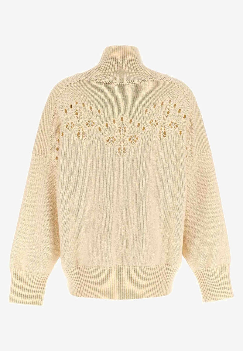 Embroidered Wool Sweater