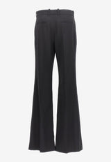 Flared Wool Pants