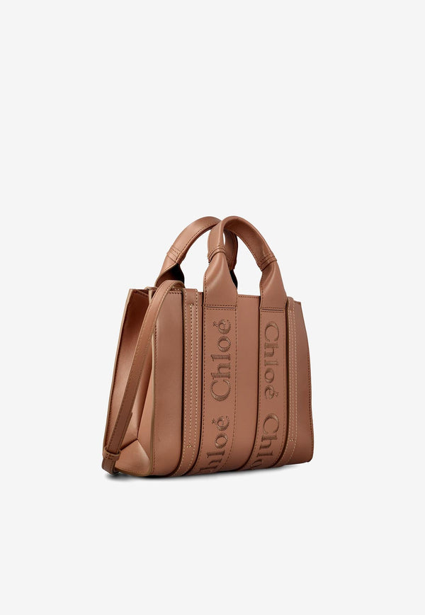 Small Woody Tote Bag in Calf Leather