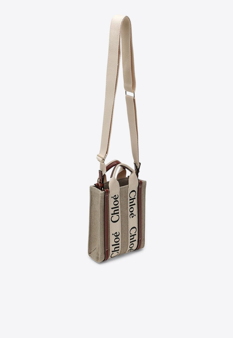 Mini Woody Logo Tote Bag