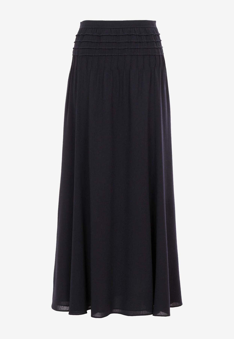 Flare Maxi Skirt in Wool