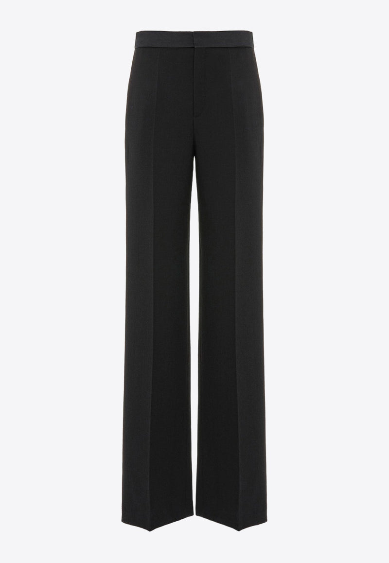 Wool Straight-Leg Pants