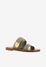 Rebecca Leather Slides