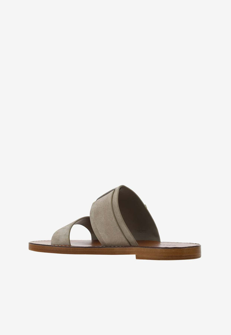 Rebecca Leather Slides