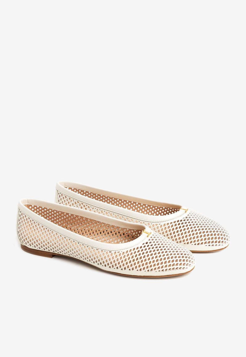 Marcie Ballerina Flats in Leather