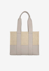 Paneled Woody Tote Bag