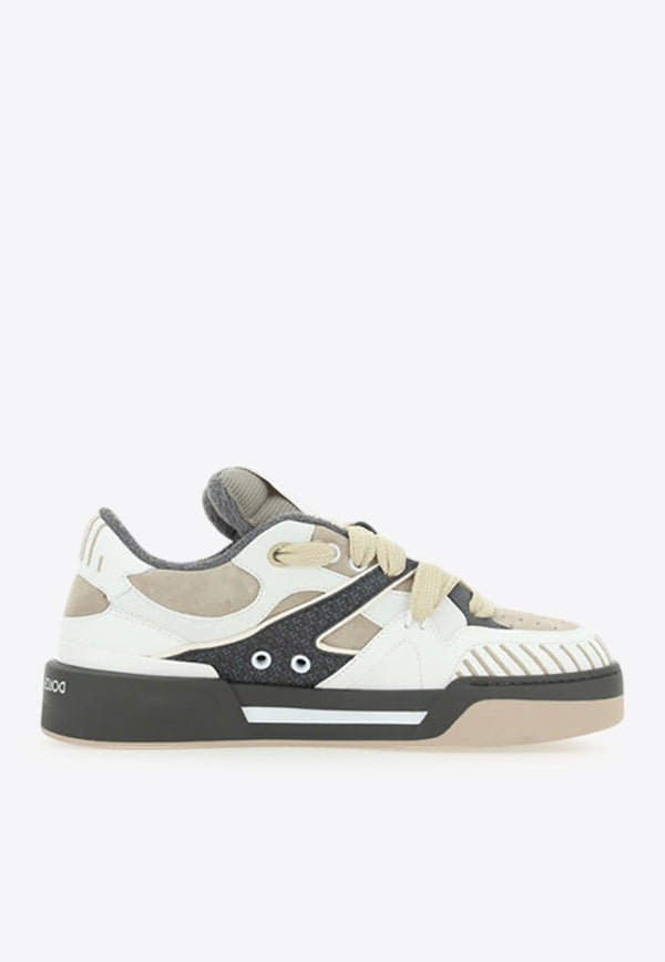 New Roma Paneled Low-Top Sneakers