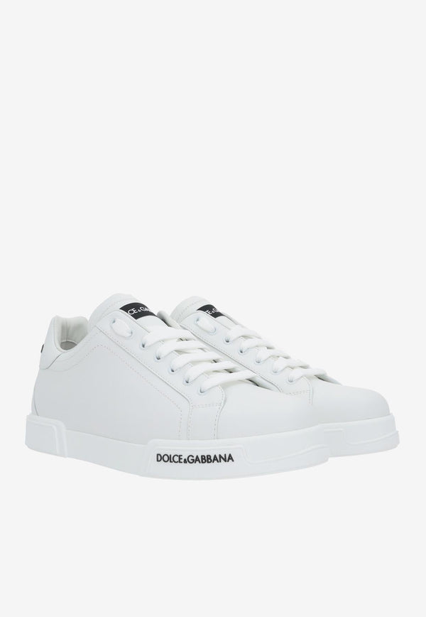 Logo Low-Top Sneakers in Calfskin