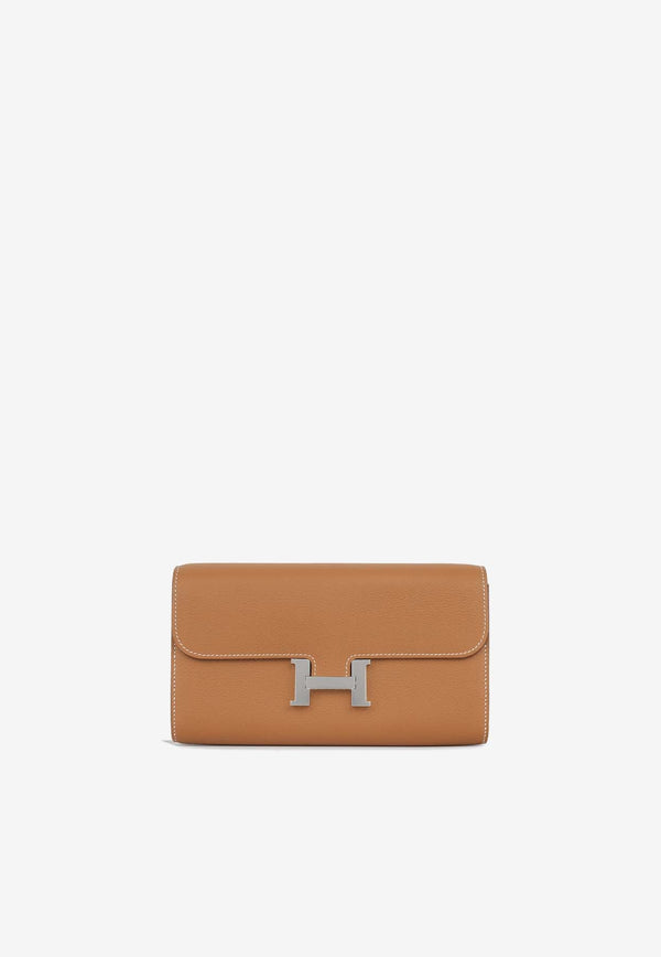 Constance To Go Wallet Cavale in Gold Evercolour with Palladium Hardware