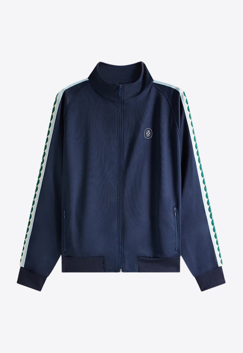 Logo-Embroidered Zip-Up Sweatshirt