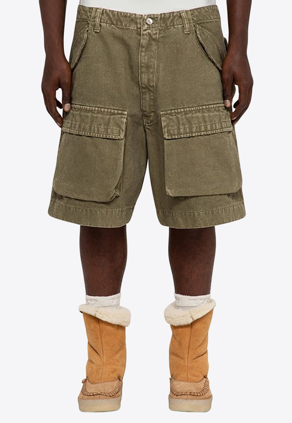 Washed-Out Cargo Shorts