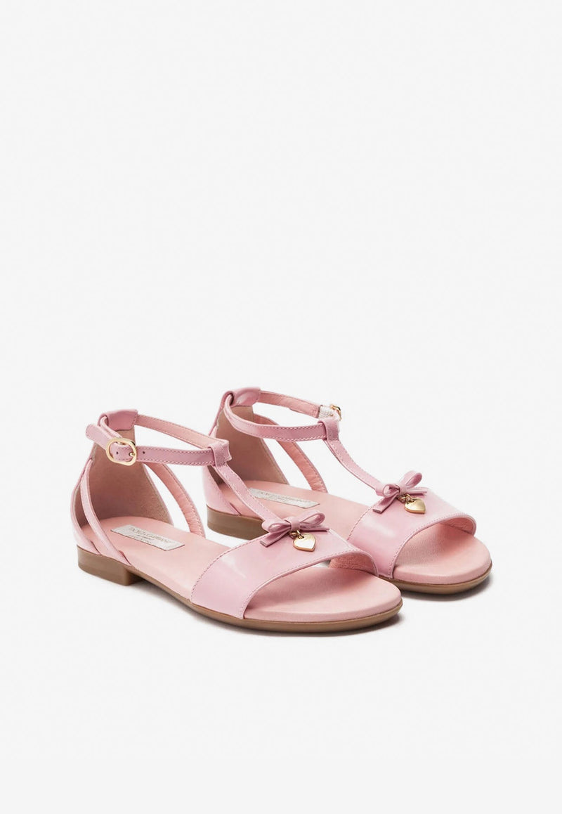 Girls T-strap Patent Leather Sandals