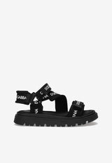 Boys Logo Grosgrain Sandals