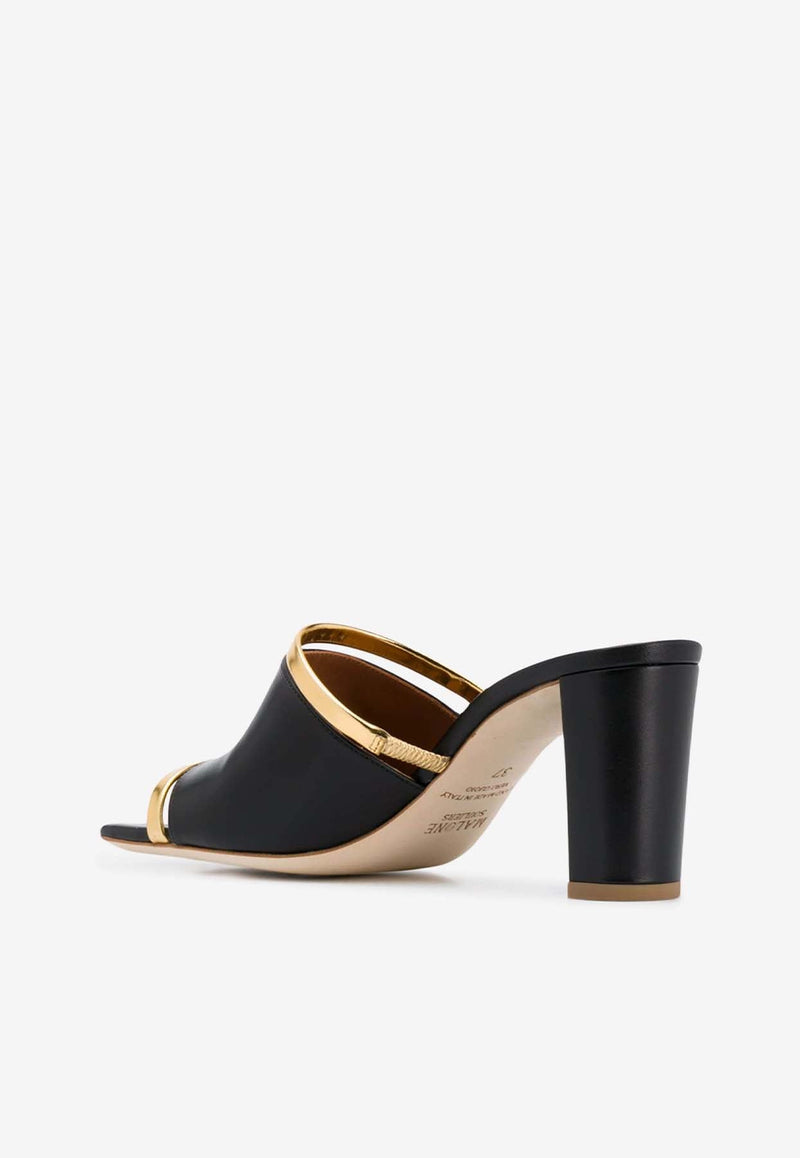 Demi 70 Cut-Out Leather Mules