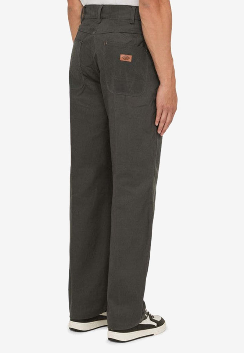 Double Knee Straight-Leg Pants