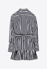 Striped Mini Shirt Dress