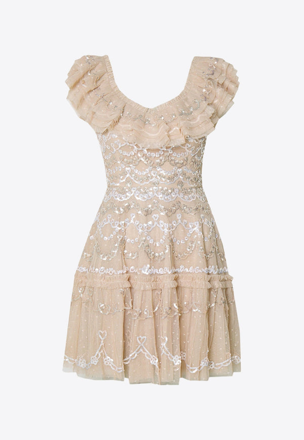 Everthine Sequin-Embellished Mini Dress