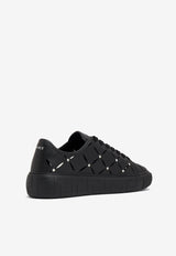 Greca Low-Top Leather Sneakers