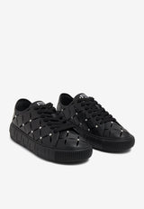 Greca Low-Top Leather Sneakers