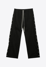 Side-Buttoned Track Pants