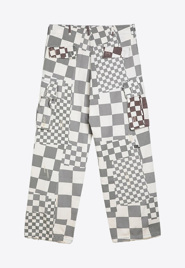Checkered Cargo Pants