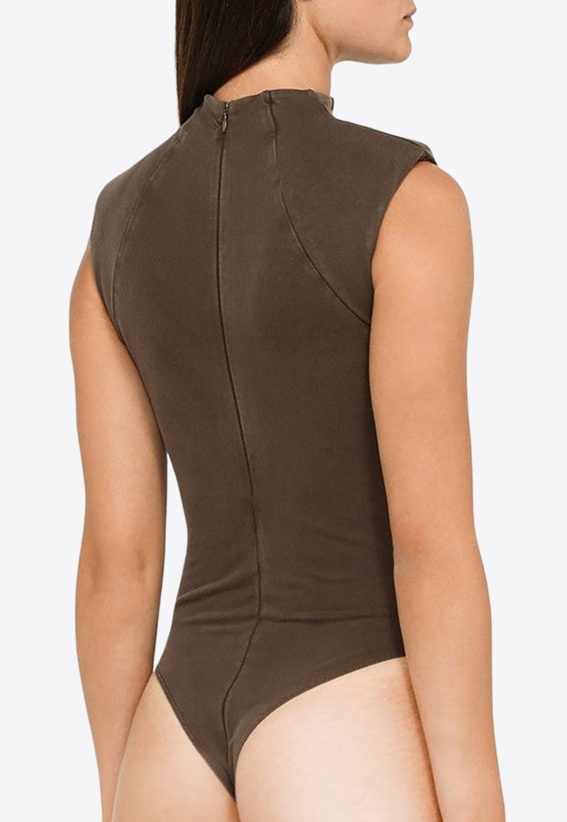 Washed-Out Sleeveless Bodysuit