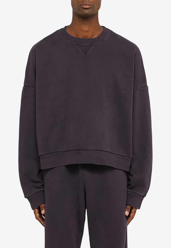 Washed-Out Pullover Sweatshirt