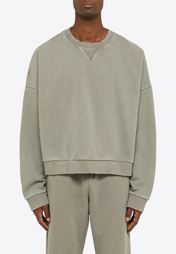 Washed-Out Pullover Sweatshirt