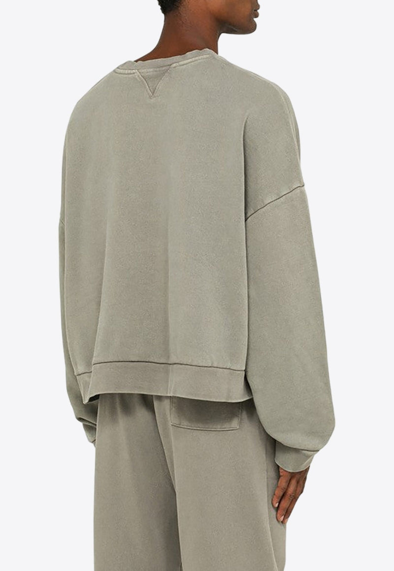 Washed-Out Pullover Sweatshirt