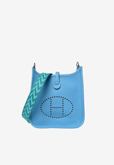 Mini Evelyne 16 Zigzag in Bleu du Nord Clemence Leather with Palladium Hardware