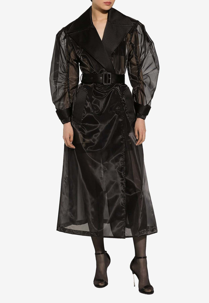 Organza Trench Coat